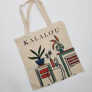 KALALOU Home Decor Cotton Canvas Reusable Tote Bag NWOT
